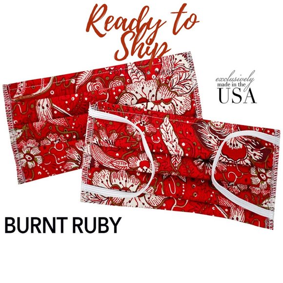 Four Cotton Face Masks Prints $25.00 Free Shipping - Picture 2 of 9